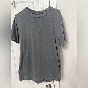 Abercrombie & Fitch Washed Crew Tee - Charcoal Gray